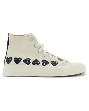 Comme des Garçons X Converse Multi Heart Trainers - White