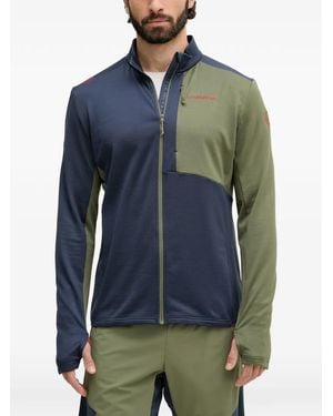 La Sportiva Chill Thermal Jkt Colour-Block Zip-Up Jacket - Blue
