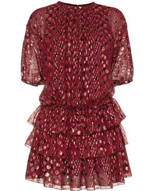 Saint Laurent Polka Dot Dress - Red