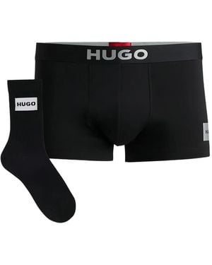 HUGO Logo-Jacquard Boxers (Set Of Two) - Black