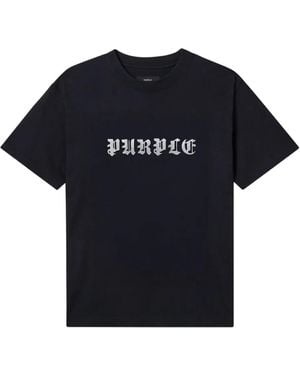 Purple Brand T-Shirt Mit Logo-Print - Schwarz