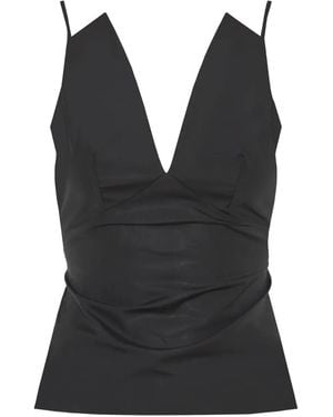 Barba Napoli V-Neck Top - Black