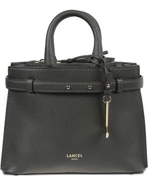 Lancel レザー サッチェルバッグ - ブラック