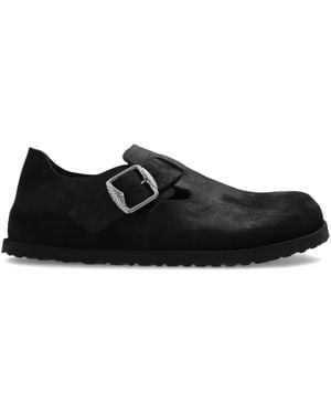 Birkenstock London suede loafers - Schwarz
