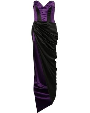 MITILIANE COUTURE Asymmetric Maxi Dress - Black