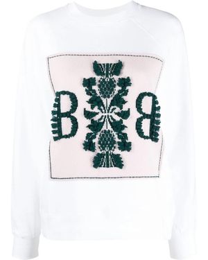 Barrie Logo-Patch Sweatshirt - White