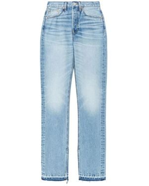 RE/DONE High-Rise Light Wash Jeans - Blue