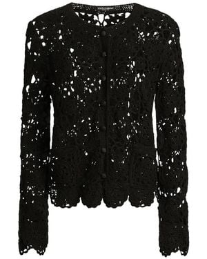 Dolce & Gabbana Cardigan Aus Baumwolle - Schwarz