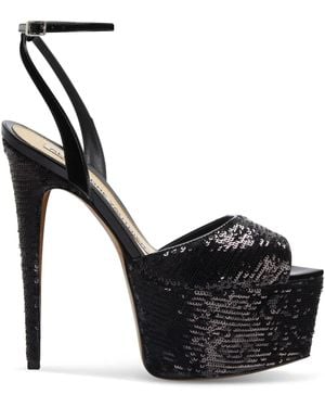 Alexandre Vauthier 160Mm Sequinned Sandals - Black