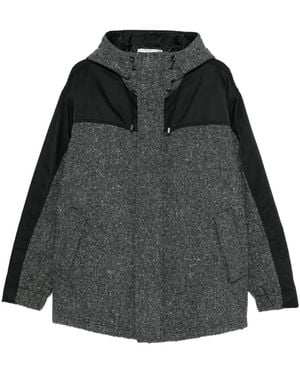 Iceberg Kapuzenjacke mit Kontrasteinsätzen - Schwarz