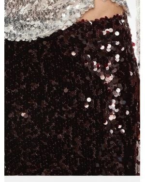 Christopher Esber Opaline Sequined Midi Skirt - Black