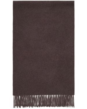 Brunello Cucinelli Fringe Cashmere Scarf - Brown