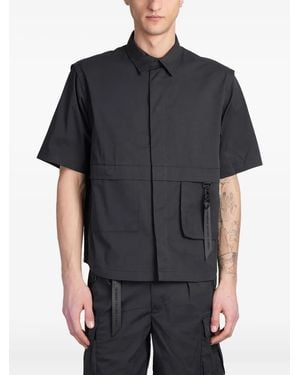 Alpha Industries Pocket-Detail Short-Sleeve Shirt - Black