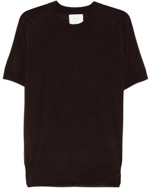 Fumagalli Crew-Neck Knitted T-Shirt - Black