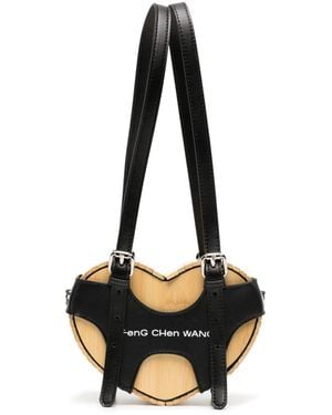 Feng Chen Wang Bolso con logo bordado - Negro