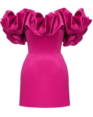 POST MERIDIEM Meringue Mini Dress - Pink
