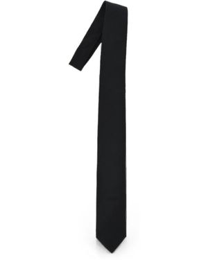 Corneliani Pointed-Tip Tie - Black