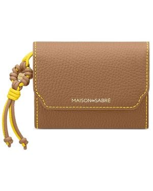 Maison De Sabre Cartera Trifold - Marrón