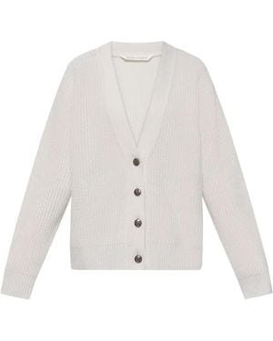 Palm Angels Geknöpfter Cardigan Mit V-Ausschnitt - Weiß