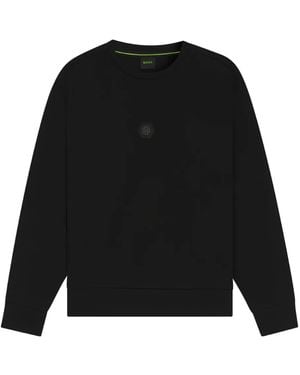 HUGO Logo-Patch Sweatshirt - Black