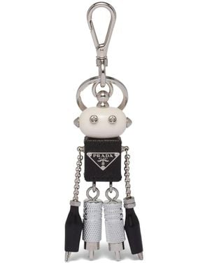 Prada Roboter-Schlüsselanhänger - Weiß