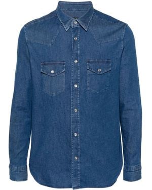 Tom Ford Western Denim Shirt - Blue