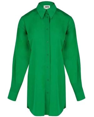 Maison Rabih Kayrouz Cut-Out Mini Shirt Dress - Green