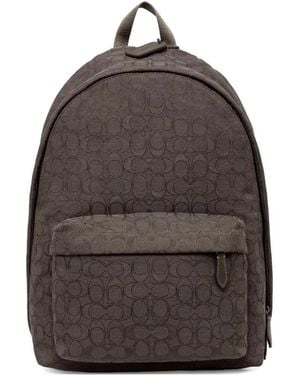 COACH Monogram-Pattern Backpack - Brown