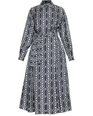 Max Mara Esploso patterned dress - Gris