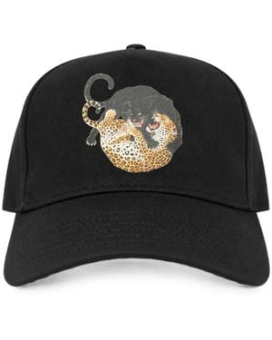 Melt Graphic-Print Cap - Black
