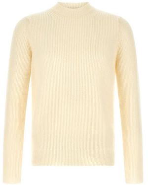Zanone Ribbed-Knit Virgin Wool Jumper - White