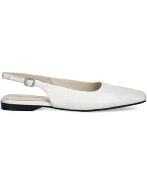 Vagabond Shoemakers Ballerine Delia Con Cinturino Posteriore - Bianco