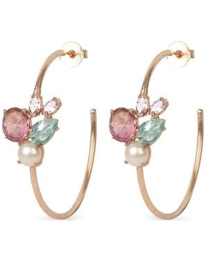 Atelier Mon Candy Cabana Hoop Earrings - Metallic