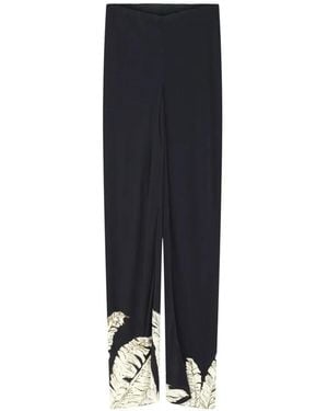 Hemant & Nandita Bias-Cut Trousers - Black