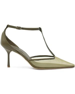 Christopher Esber T-Bar Stiletto Court Shoes - Green
