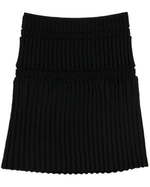 JNBY Geometrische Plooirok Met A-Lijn - Zwart