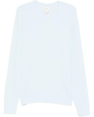 Calvin Klein Crew-Neck Textured Jumper - White