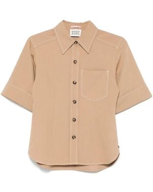 Scotch & Soda Chemise En Gabardine - Neutre