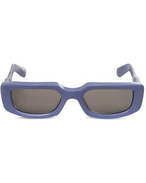Chrome Hearts Rectangle-Frame Sunglasses - Purple