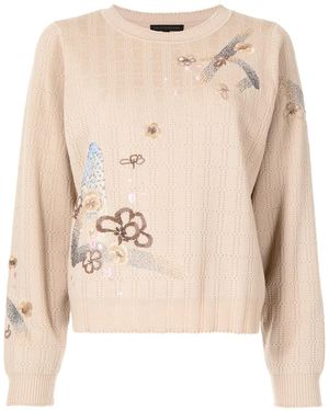 Shiatzy Chen Pull À Broderies - Neutre
