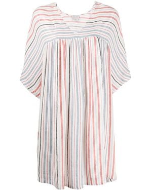 Woolrich Loose-Fit Striped Midi Dress - Pink