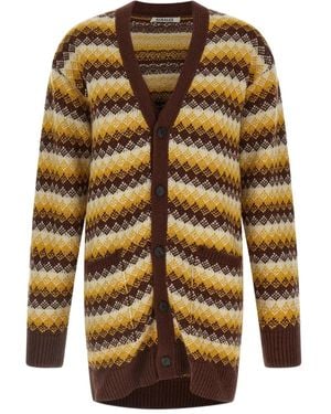 AURALEE Patterned-jacquard Cardigan - Red