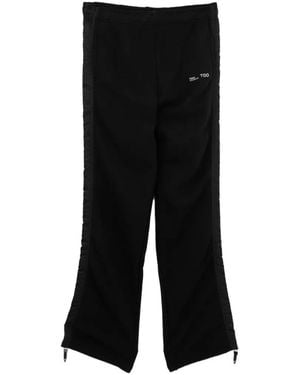 Toga Satin-Panel Track Trousers - Black