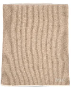 MC2 Saint Barth Ribbed-Knit St. Barth Clutch Bag - Natural