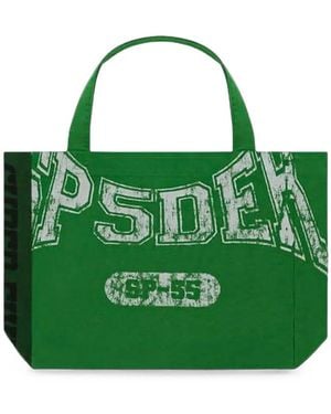 Sp5der Sac À Main Superfive À Logo Imprimé - Green
