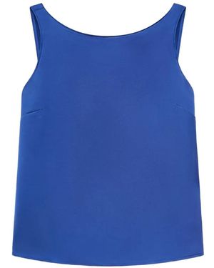 Maliparmi Viscose Sleeveless Top - Blue