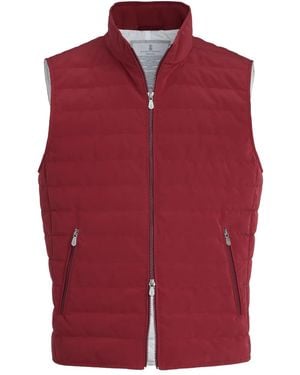 Brunello Cucinelli Padded Gilet - Red