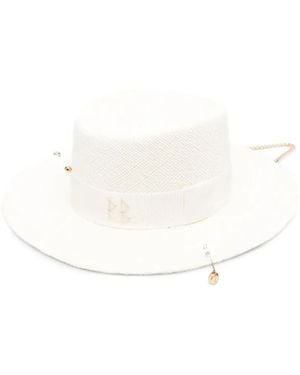 Ruslan Baginskiy Sombrero Gambler Con Detalle Del Logo - Blanco