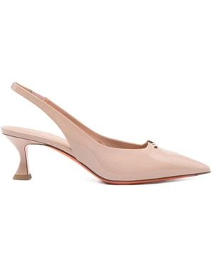 Santoni Spitze Slingback-Pumps - Pink