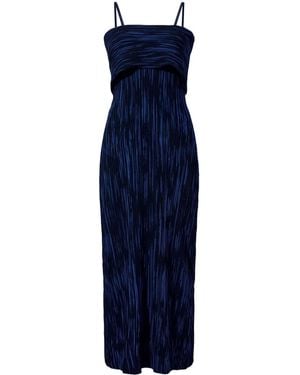 Proenza Schouler Ribbed Knit Maxi Dress - Blue